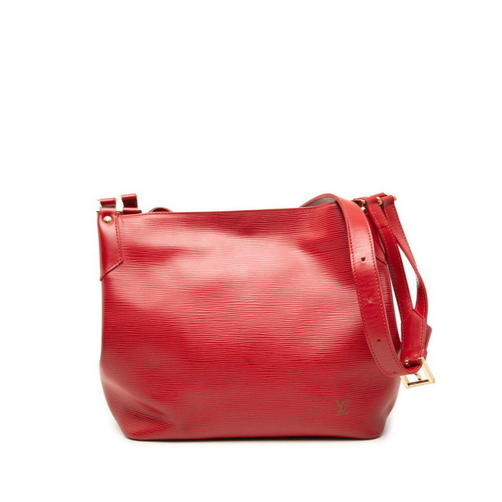 Louis Vuitton Epi Mandala MM Shoulder Bag M5889E Rouge Red Leather Women's LO...
